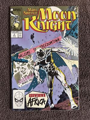 MARC SPECTOR: MOON KNIGHT #3 (Marvel, 1989) Bushman ~ VF/NM (9.0)