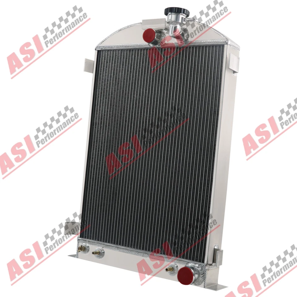 3Row Radiator For 1933-34 Ford Model 40/ 33-35 1 Ton 1/2 Ton 3/4 Ton Pickup AT Foto 4 de 4