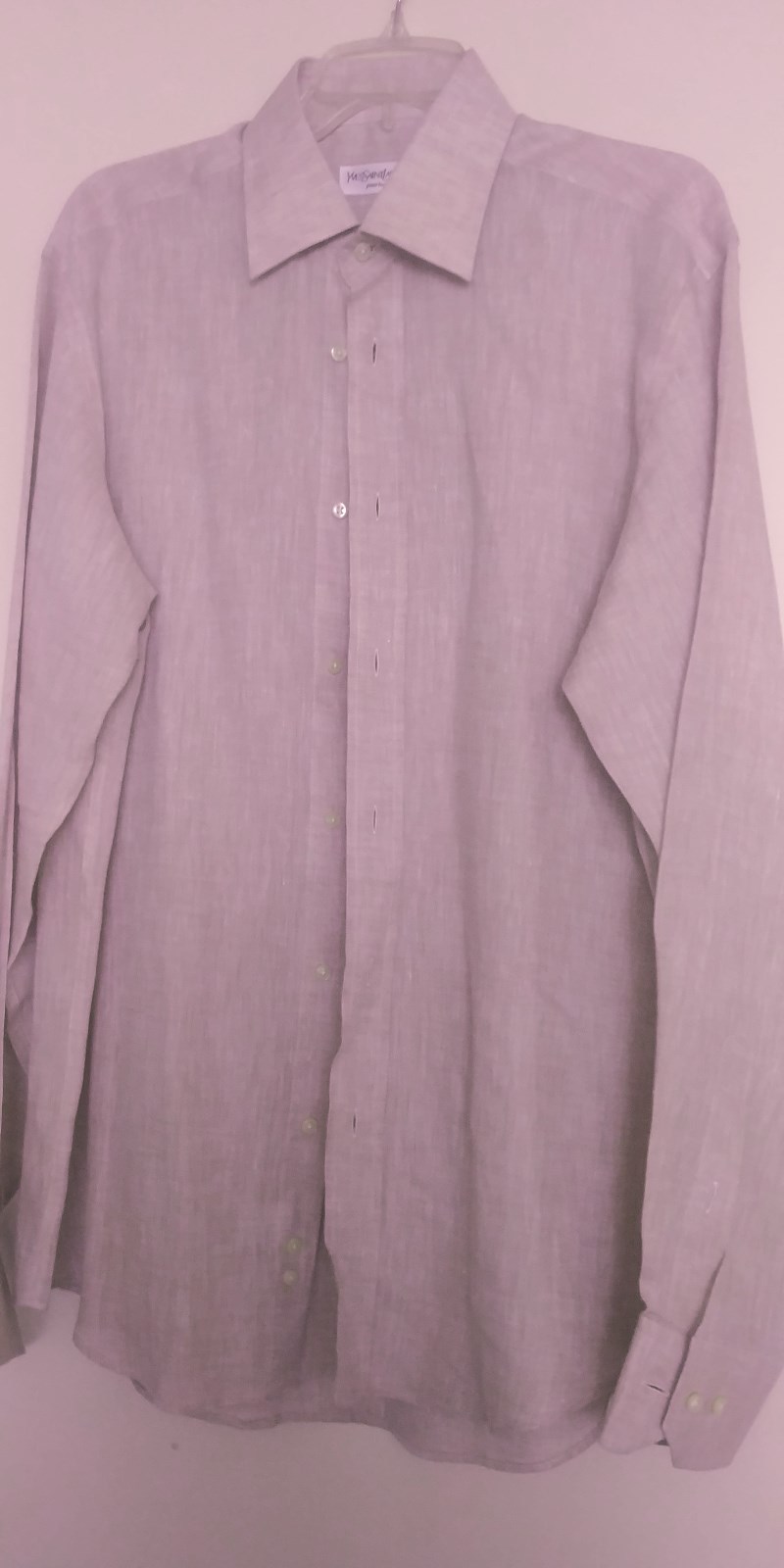 SAINT LAURENT YVESSAINTLAURENT CAMICIA ABITO LINO TAGLIA 16 5 $395 SAKSFIFTH AVENUE