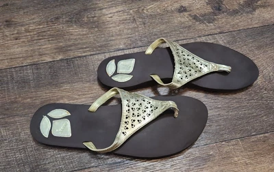 Reef metallic flip flop outlet