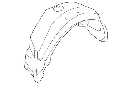 Escudo de salpicaduras para Ford (N/P BB5Z-7828371-B)
