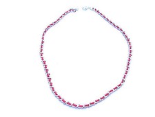 Kabbalah Red String Necklace on Sterling Silver Chain, 24 inch, Authentic