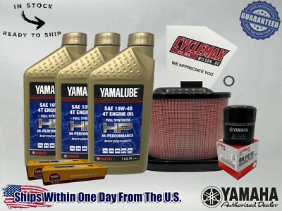 Cyclemax Full Synthetic Tune Up Kit fits 2022-2025 Yamaha YZF-R7 w/ Spark Plugs