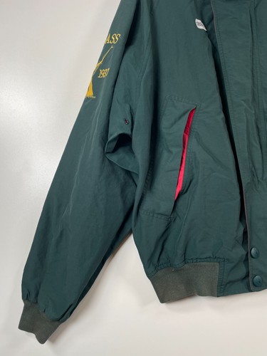 Vtg Nautica Mens J-Class Zip Packable Windbreaker Jacket Green Sz XL 26.5x28.5 - Picture 6 of 24