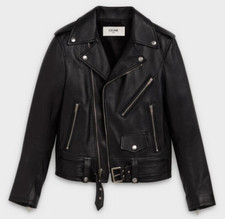 Celine Biker Jacket Lambskin Size 36 (us 4) New With Tags