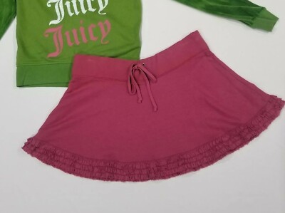 NWT Vintage Juicy Couture Tracksuit Skirt Pink Medium Authentic