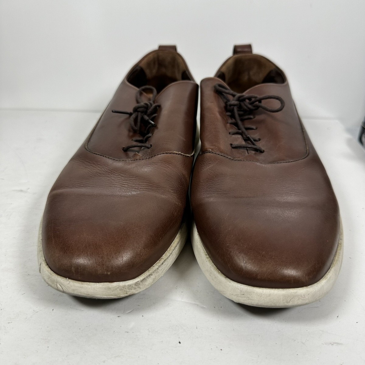 Wolf & Shepherd Mens Crossover Longwing Oxfords Plain Toe Brown Leather 12M Wolf & Shepherd Crossover Longwing | Rhone Apparel main image 3