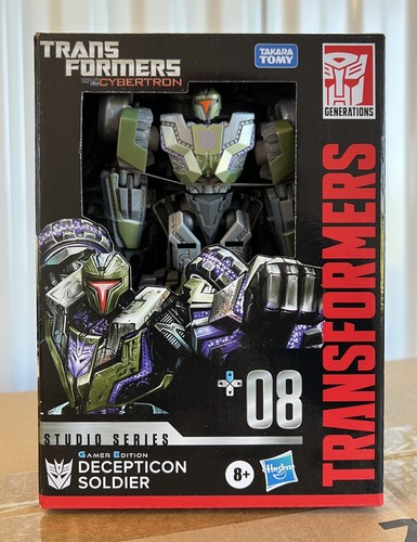 Gamer Edition Decepticon Soldier MISB Deluxe Class Transformers Studio Series+08