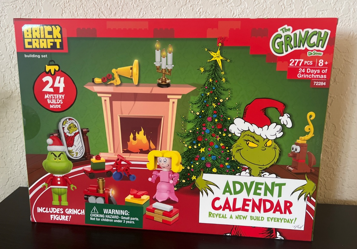 Brickcraft GRINCH Christmas Advent Calendar Holiday Building Kit NEW  +BOX