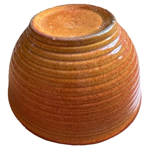 Bauer Pottery Ring Ware 11” Orange Bowl! RARE. Orange, Glaze, Mixing Bowl