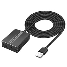 USB2.0 to Optical Toslink 3.5mm Audio Adapter Type-A C PS5 NS Laptop Soundbar