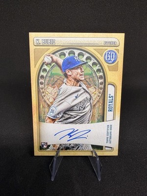 2021 Topps Gypsy Queen Team Script Font Swap Kris Bubic #GQA-KB Rookie Auto RC