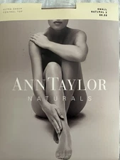 Ann Taylor Pantyhose Small Natural 2 Ultra Sheer Control Top Y2K
