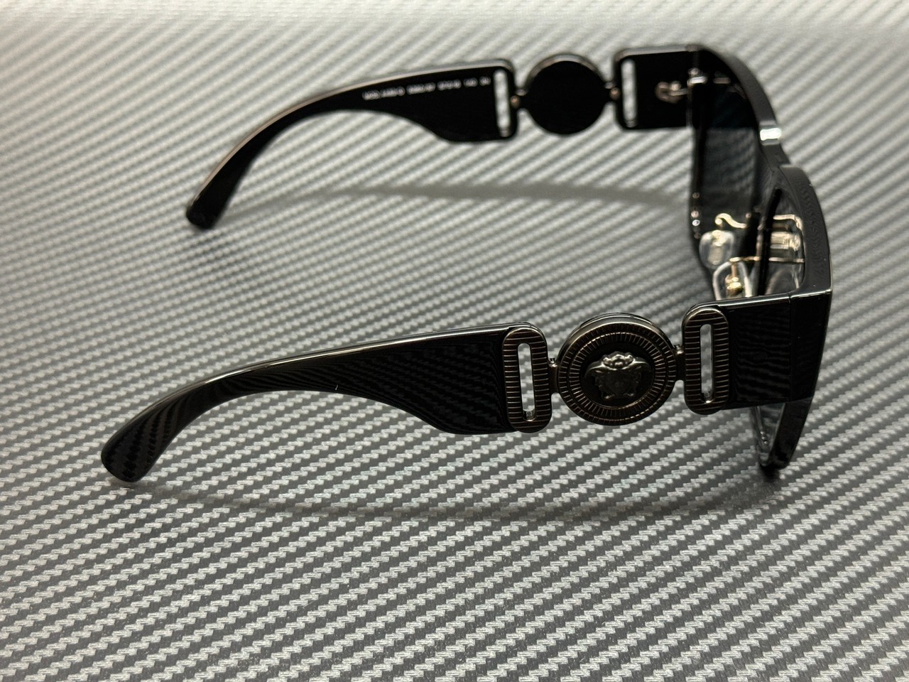 VERSACE VE4483D 536087 Black Grey Men's 57 mm Sunglasses thumbnail 4