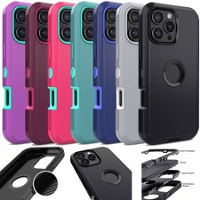 For iPhone 16 Pro Max 15 14 13 12 XR Case Heavy Duty Shockproof Protective Cover