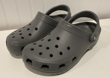 Crocs Mule Slate Gray Classic Slip-On Shoe, Men  s Size 6 Women  s Size 8