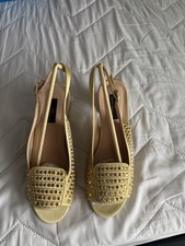 Gold Rhinestone Comfy Chunky Block Heel Sandals