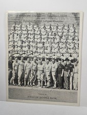 1960 Syracuse University Football Team Photo Ernie Davis Syracuse Savings Bank