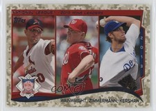2014 Topps League Leaders Camo 83/99 Adam Wainwright Jordan Zimmermann #294 0a2