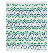 Threshold Oversized Jumbo Ikat Green & Blue Beach Towel w/ Hanging Loop 60 x 72