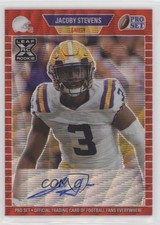 2021 Leaf Pro Set Metal 1989 Red Wave 22/75 JaCoby Stevens #PA-JS1 Auto 00gy