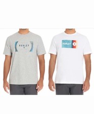 Hurley Men's Size XL White/Gray Short Sleeve 2 Pack T-Shirts NWT