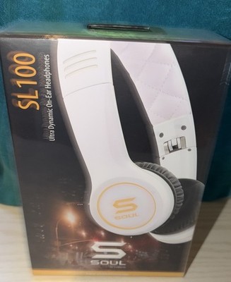 SOUL /SL100 / Ludacris / Ultra Dynamic High-Def Headphones White / New & Sealed