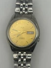 Vintage Seiko 5 Mechanical  7S26-01V0 21 Jewels Gold Dial - Japan