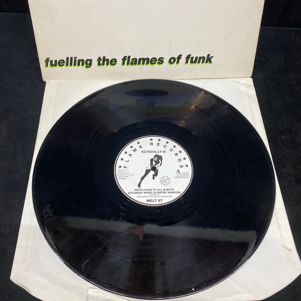 Schoolly D Dedication To All B Boys 5 Track Ep Vinyl Record Mute Rec England VG - Image 2 of 4