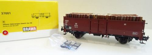Brawa 0 37001 offener Güterwagen Omm52 der DB mit Ladung in OVP BH4118 | Zustand: Gebraucht