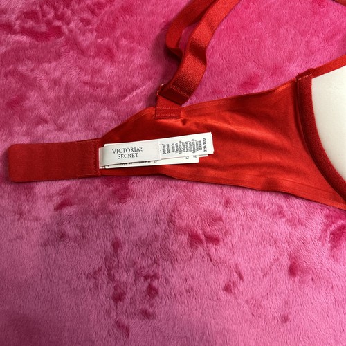 Soutien gorge push-up très sexy Victoria’s Secret 32D couleur rouge bretelles éblouies NEUF - Photo 14/21