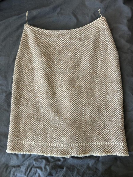 Women Ermanno Scervino Skirt Beige Cotton 40 / L /