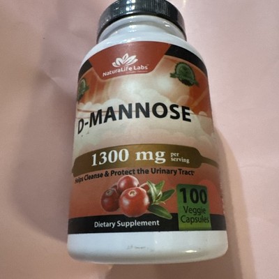 Naturalife Labs A Higher Standard Organic D-mannose 1,300 Mg Exp 01/28