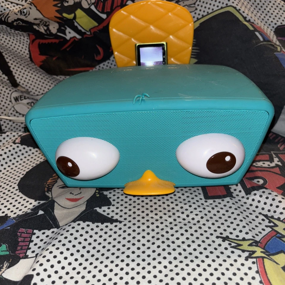 Phineas and Ferb Perry-diculous sistema de alto-falante estéreo iPod Perry the Platypus - Imagem 2 de 4