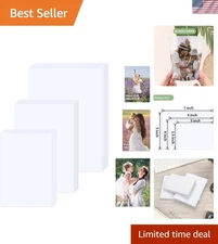 Photo Paper 3.5x5, 4x6, 5x7 inch, Glossy Photo Papers 150 Sheets, Inkjet Prin...