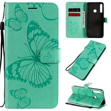 3D Butterflies Embossing Pattern Horizontal Flip Leather Case with Holder & Card