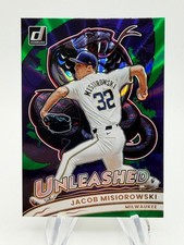 2026 Donruss Baseball JACOB MISIOROWSKI Unleashed Green Laser #11