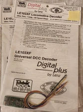 LENZ - DIGITAL PLUS LE103XF LOCOMOTIVE DECODER ~NEW IN PACKAGE 