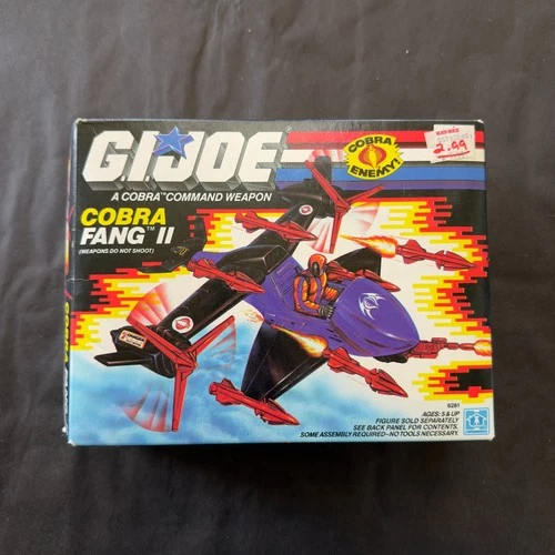 1989 HASBRO GI JOE COBRA FANG II VEHICLE - BOX ONLY