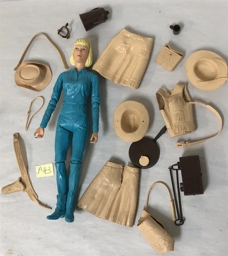 1960s MARX JOHNNY WEST JANE WEST WITH ACCESSORIES LOT #43
