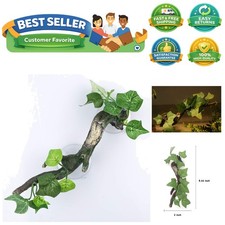 Reptile Corner Branch Terrarium Plant Decoration with Suction Cup for Amphibi...
