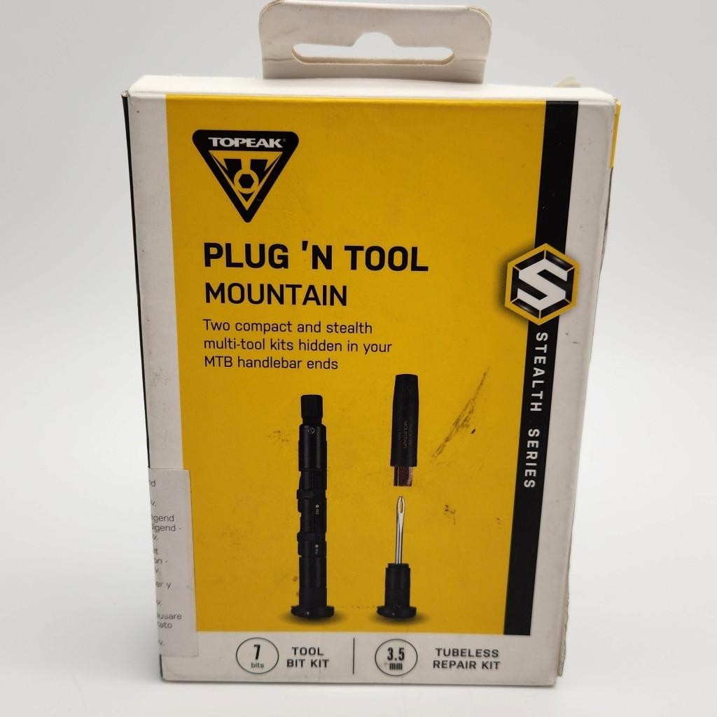 Topeak Plug'n Mountain Bike Multi Tool Black fits in Handlebar Ends OPEN
