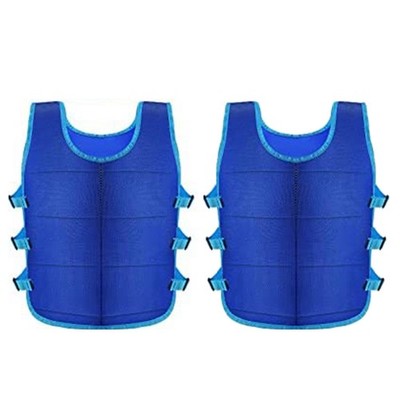 1x (2-piece cooling vest with 48-piece ice pack, adjustable ice vest for 9501