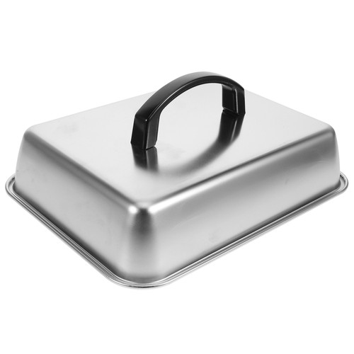 Rectangular Cheese Melting Dome: Metal Basting Cover For Griddle And Grill Steam - Picture 4 of 10