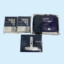 SET Nanit BLUE Travel Case with Breathing Bands Medium  Large and Stand