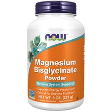 Magnesium Bisglycinate Powder 8 Oz By Now Foods