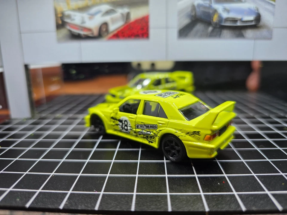 💎 Majorette Mercedes Benz 190E 2.5-16 Evolution II Yellow #1 1:59 - Image 4 of 4