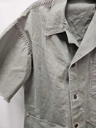 Authentic US WWII Marine Corp P41 HBT Jacket USMC WW2 Uniform Distressed - Picture 7 of 15