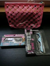  POOL PARTY Lashes IONI 3D  Faux Mink Lash Kit With Tote  Fully Cluster Flair 