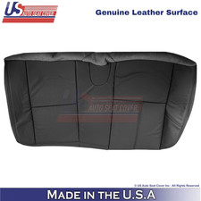 2007-2013 For Chevy Silverado Genuine Leather Rear Driver Bottom Cover Ebony